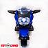 Электромотоцикл Moto синий  - миниатюра №4