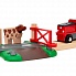 Игровой набор - Сельское поселение с поездом, погрузчиком сена, бульдозером, домашними животными  - миниатюра №7