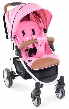 Прогулочная коляска Nuovita Corso, цвет розовый, шасси серебристое 