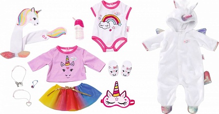 Набор одежды для куклы Baby born - Сказочный Единорог, 43 см 