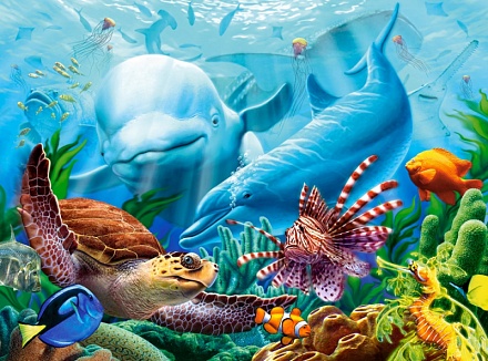 Пазлы Castorland – Жизнь океана, 2000 элементов 