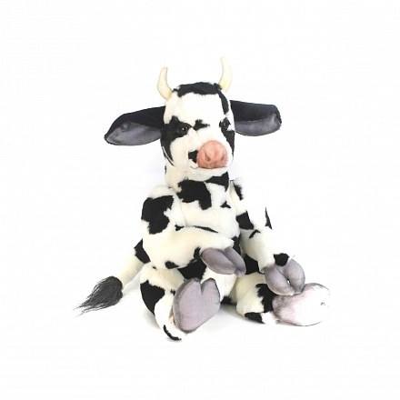 Мягкая игрушка - Корова сидящая, 35 см 