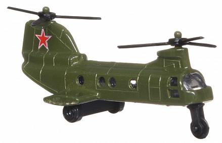 Коллекционная металлическая модель - Вертолет 7,5 см 