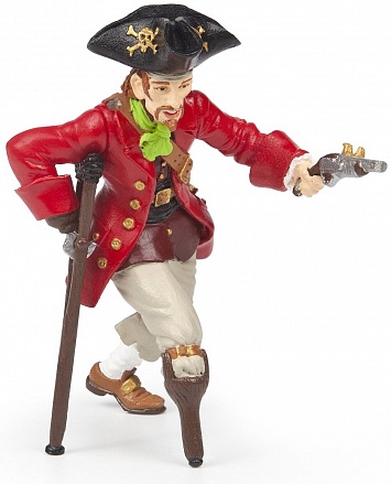 Фигурка пирата с пистолетом и деревянной ногой 