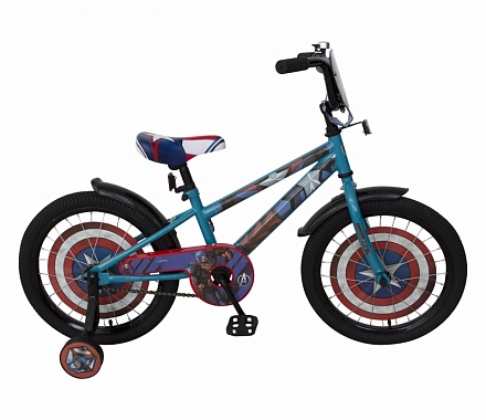 Детский велосипед Marvel – Мстители, Капитан Америка, колеса 18, синий 