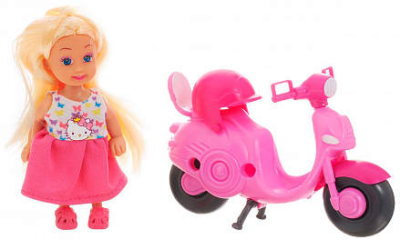 Кукла Hello Kitty - Машенька на скутере, 12 см 