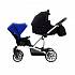 Детская прогулочная коляска Bebetto42 Sport для двойни, серо-черная, шасси белая/BIA  - миниатюра №12