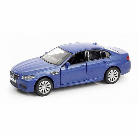 Машина металлическая BMW M5, RMZ City, 1:32, инерционная, голубой матовый 