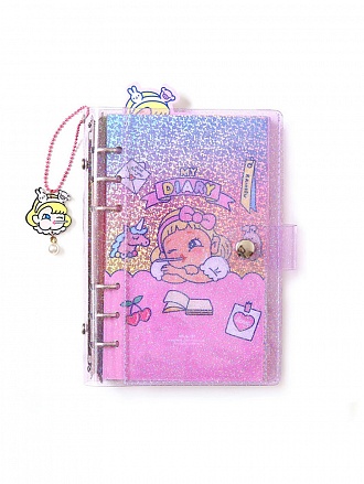 Планер My Diary Rainbow со сменными блоками в розовой обложке, формат А6 