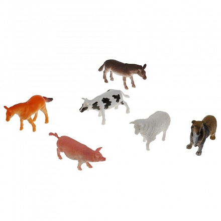 Набор игрушек из пластизоля - Домашние животные, 10 см  