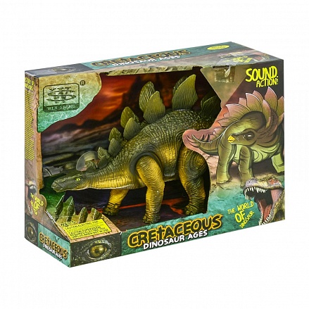 Динозавр - Стегозавр, звуковые и световые эффекты 