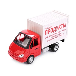 Инерционный фургон - Продукты, свет и звук, открывающиеся двери (Playsmart, A071-H11007) - миниатюра