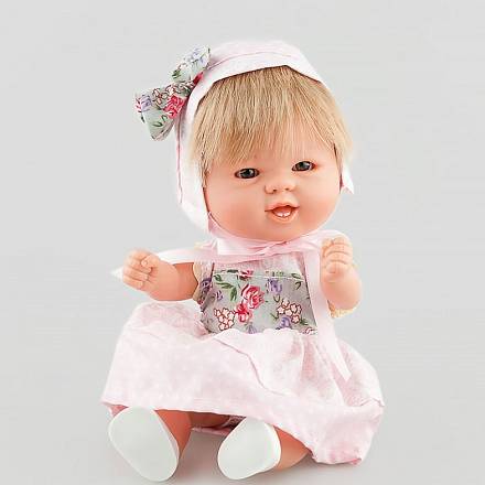 Кукла Бебетин в розовом платьице, 21 см. 