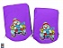 Санки-коляска Snow Galaxy - City-1 - Серый Зайка, цвет фиолетовый, на больших колесах Ева, сумка, варежки  - миниатюра №11