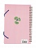 Блокнот - Маленький Принц на резинке с кольцами, формат А5,  розовый  - миниатюра №1