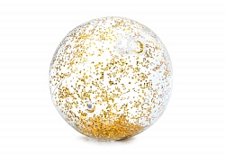 Надувной пляжный мяч – Прозрачный блеск, диаметр 71 см, 2 цвета (Intex, с58070) - миниатюра