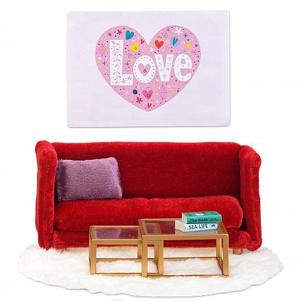 Кукольная мебель из серии Смоланд - Гостиная в красных тонах 