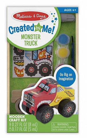 Набор для творчества Деревянный грузовик-монстер из серии Классические игрушки 