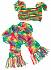 Набор для вязания спицами - Разноцветные шарф и шапочка  - миниатюра №1