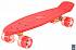 146314 Скейтборд Classic 22" - YQHJ-11 со светящимися колесами, цвет красный  - миниатюра №1
