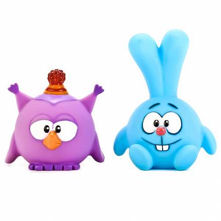Набор из 2 игрушек для ванной из серии Смешарики – Крош и Совунья в сетке 