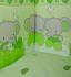 Комплект в кроватку – Слоник Боня, 7 предметов, зеленый  - миниатюра №2