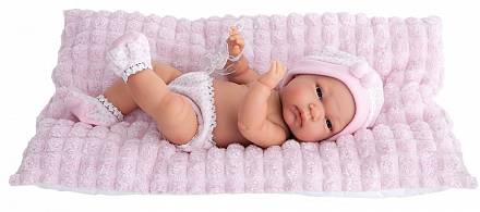 Кукла младенец Жасмин в розовой одежде, 33 см 
