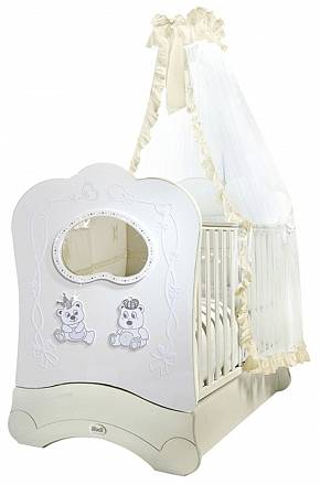 Кровать детская Feretti Fms Oblo Majesty Brillante Bianco/White 