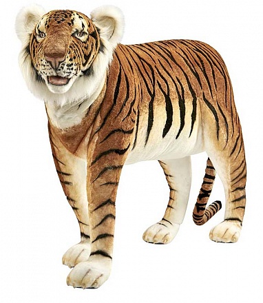 Мягкая игрушка - Тигр стоящий, жаккард, 140 см 