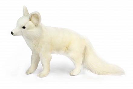 Мягкая игрушка – Лисица белая стоящая, 40 см 