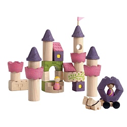 Деревянный конструктор – Сказочный замок (Plan Toys, 5650k) - миниатюра