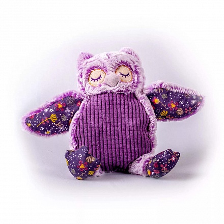 Мягкая игрушка – Совушка фиолетовая, 18 см 