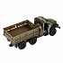 Набор - металлический  инерционный грузовик  Урал  с тентом, 12 см и УАЗ Patriot, 7,5 см  - миниатюра №4