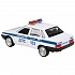 Машина Полиция LADA-21099 Спутник 12 см белая двери и багажник открываются металлическая  - миниатюра №1