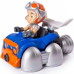 Игрушка из серии Rusty Rivets - Строительный набор малый с фигуркой героя Flying Rusty Kart (Spin Master, 28120-FLY) - миниатюра