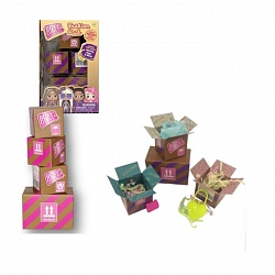 Игровой набор из 4 посылок с сюрпризами для кукол Boxy Girls (1toy, Т16642) - миниатюра