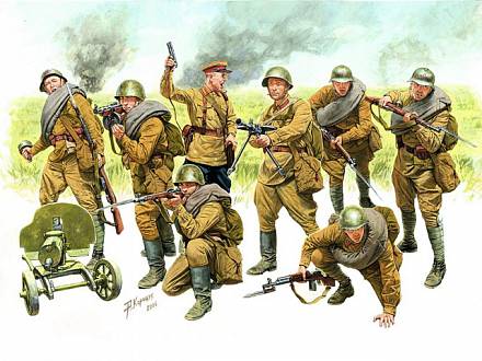 Модель для склеивания - Пехота Красной Армии 