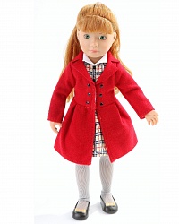Кукла Хлоя Kruselings в красном пальто, 23 см (Kathe Kruse, 0126876) - миниатюра