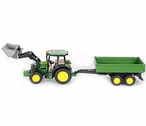 Трактор John Deere M5115 с погрузчиком и прицепом (Bruder, 01-793) Трактор John Deere M5115 с погрузчиком и прицепом (Bruder, 01-793)