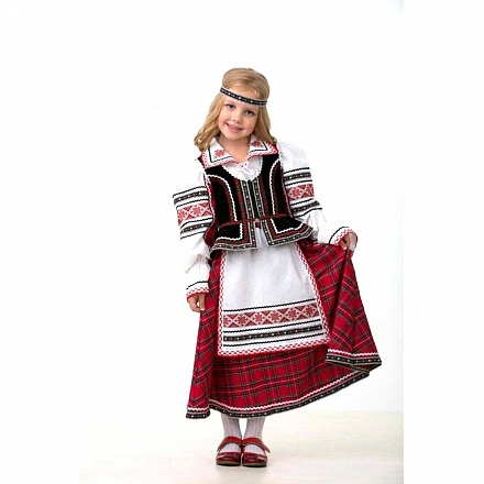 Карнавальный костюм - Национальный костюм для девочки, размер 134-68 