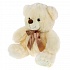Мягкая игрушка – Медведь бежевый с бантом, 50 см  - миниатюра №1