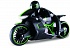 Мотоцикл с гонщиком на р/у - Драйв, зеленый, свет  - миниатюра №1