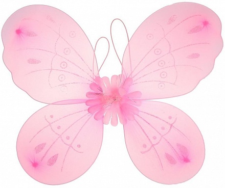 Приставные крылья - Бабочка, розовые 