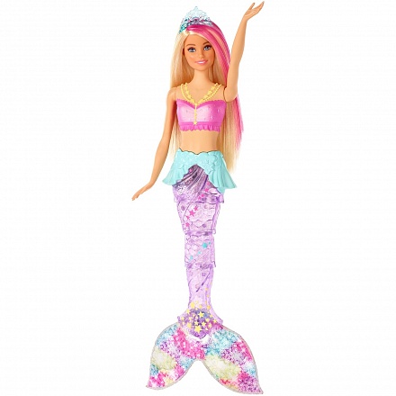 Кукла Barbie® Сверкающая русалочка, хвост светится 