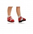 Туфли красные с цветочком, для кукол 32 см  - миниатюра №1