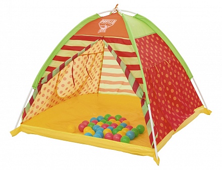 Детская палатка для игр с шариками 40 шт., размер 112 х 112 х 90 см. 