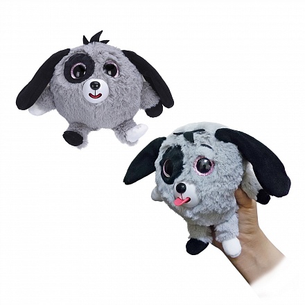 Дразнюка-Zoo - Серая собачка, показывает язык, 13 см, в пакете 