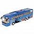 Модель Экскурсионный автобус 30 см свет-звук двери открываются пластиковая инерционная синий  - миниатюра №3