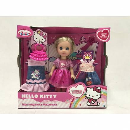 Кукла Машенька из серии Hello Kitty 15 см., с набором одежды 
