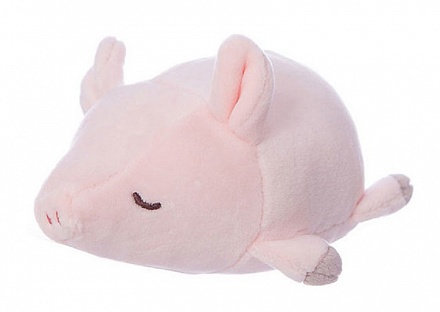 Мягкая игрушка - Свинка розовая, 13 см. 